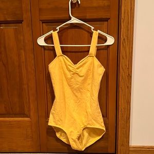 Yellow tank dance leotard (adult)